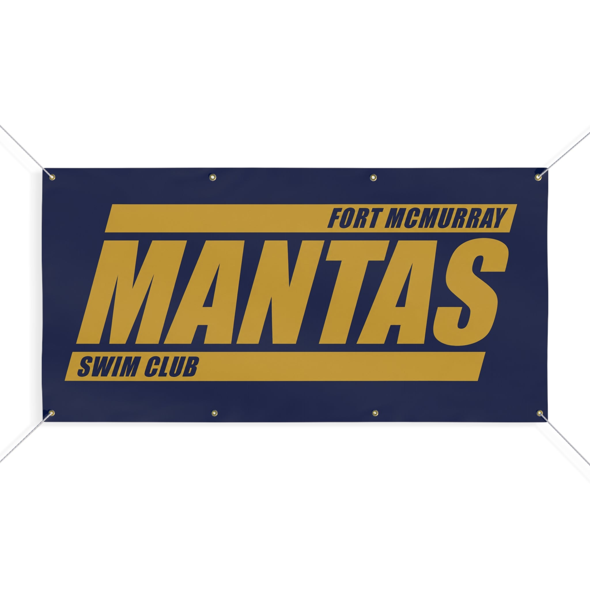 Fort McMurray Mantas Swim Club Banner - Outdoor Team Pride Matte Sign