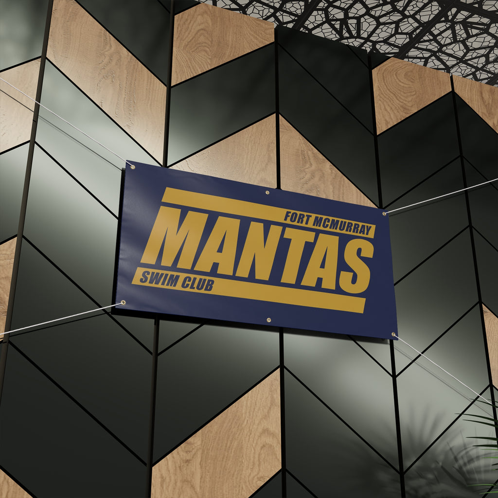 Fort McMurray Mantas Swim Club Banner - Outdoor Team Pride Matte Sign