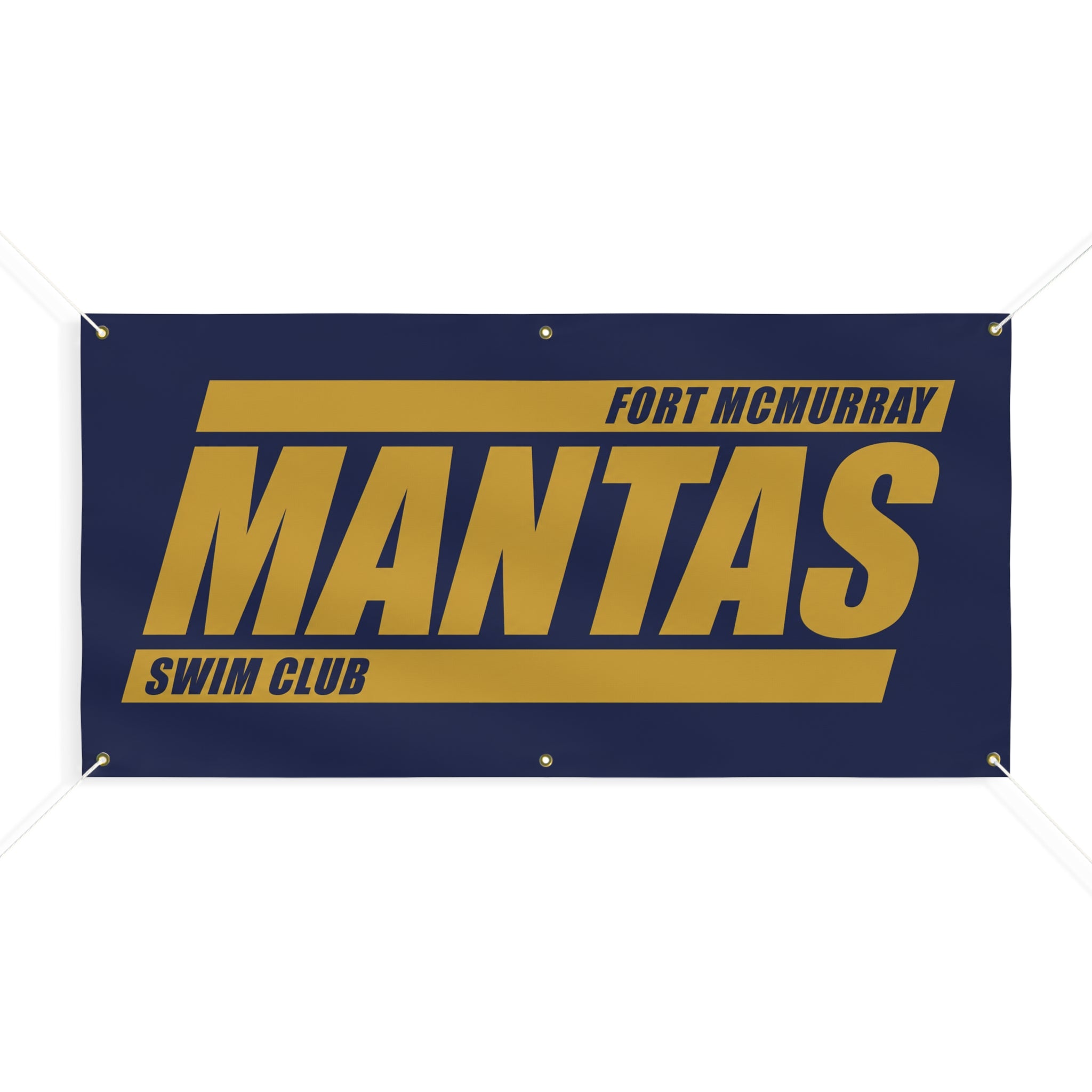 Fort McMurray Mantas Swim Club Banner - Outdoor Team Pride Matte Sign